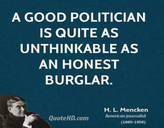 Is politician a good person ?